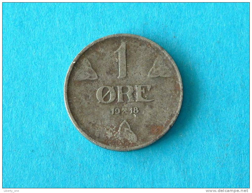 1918 - 1 ORE / KM 367a ( For Grade , Please See Photo ) ! - Noorwegen