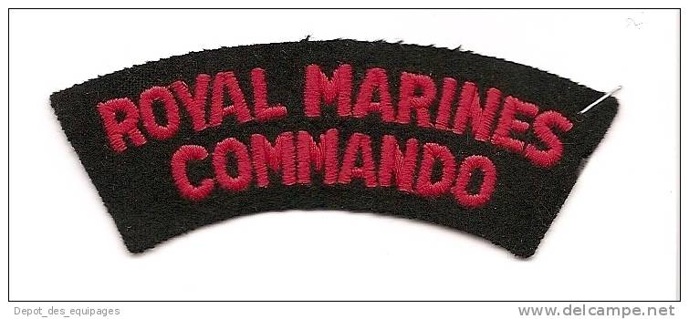 ARMEE ANGLAISE : TITRE EPAULE :    ROYAL MARINES COMMANDO - Uniforms