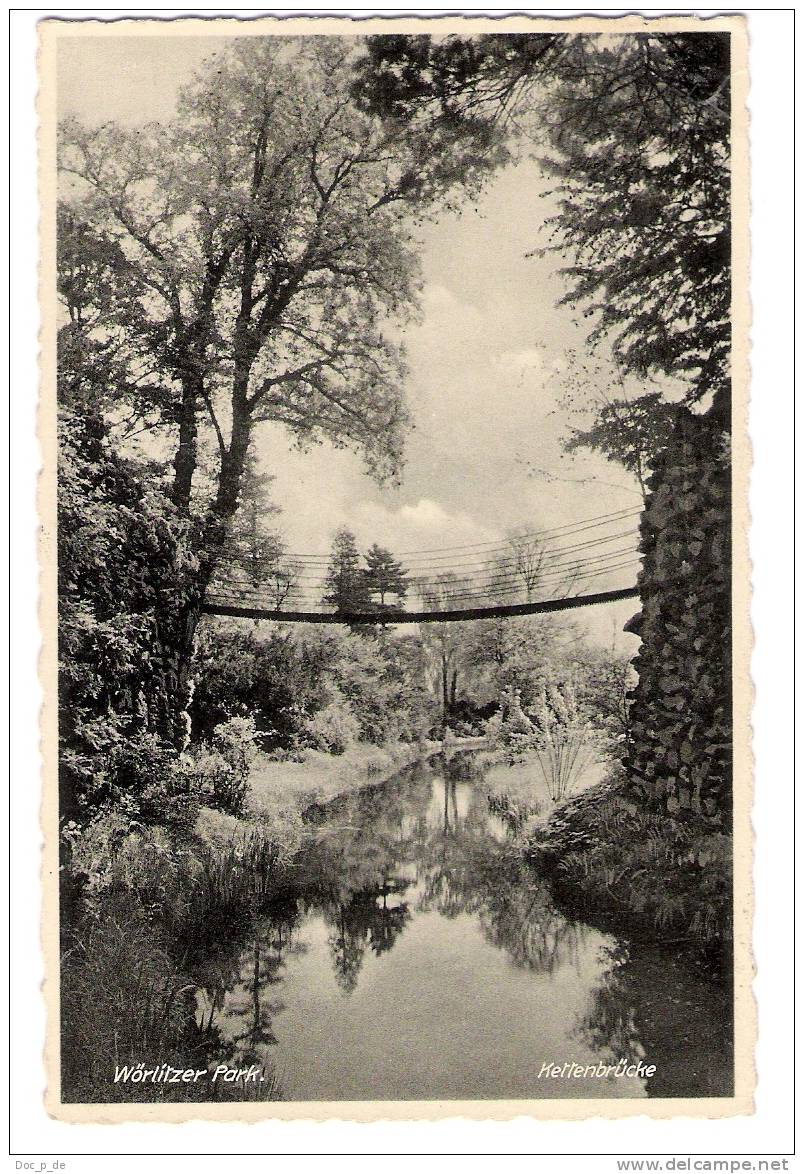 Deutschland - Wörlitz - Wörlitzer Park - Kettenbrücke - 1933 - Wörlitz