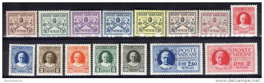 1929 COMPLETE SET MH * - Unused Stamps