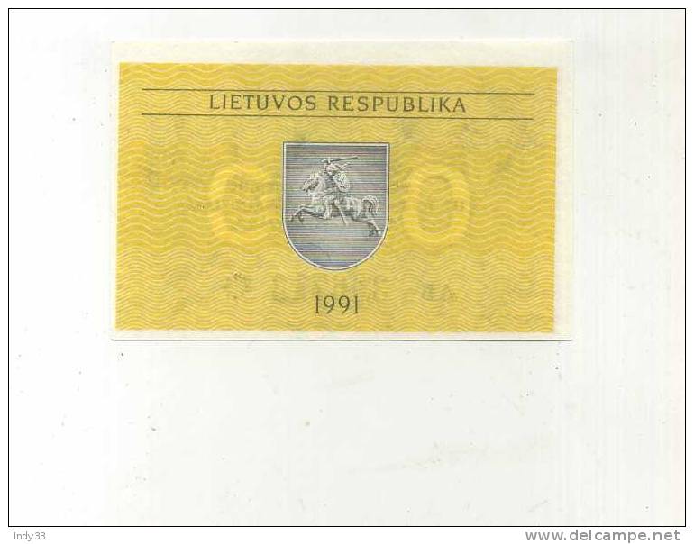 - LITUANIE . 0.20 T. 1991 - Lituania