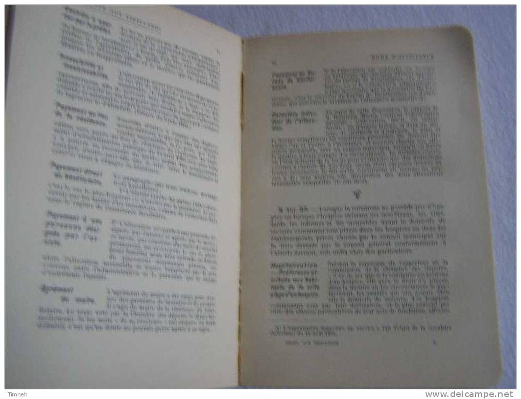Assistance Aux Vieillards Aux Infirmes Aux Incurables-Bibliothèque Larousse-LOI DU 19 JUILLET 1905- - Recht