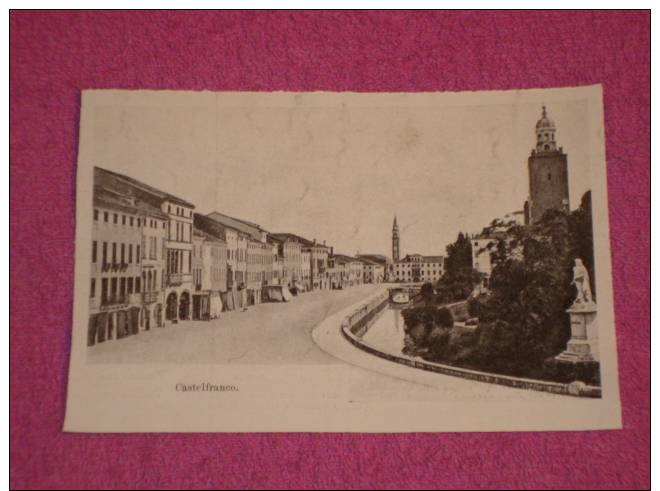 Foto Anno 1903 Castelfranco Veduta Del Centro Storico Gravure Grabacione Illustrazione Italiana - Stampe & Incisioni