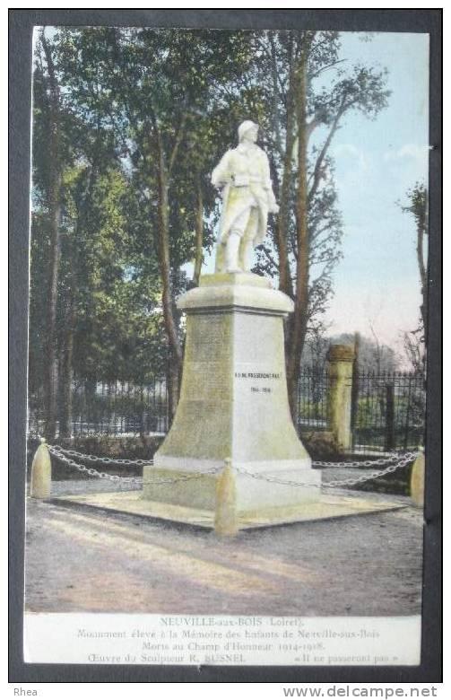 45 Neuville-aux-Bois Monument Aux Morts D45D K45224K C45224C RH045437 - Autres & Non Classés