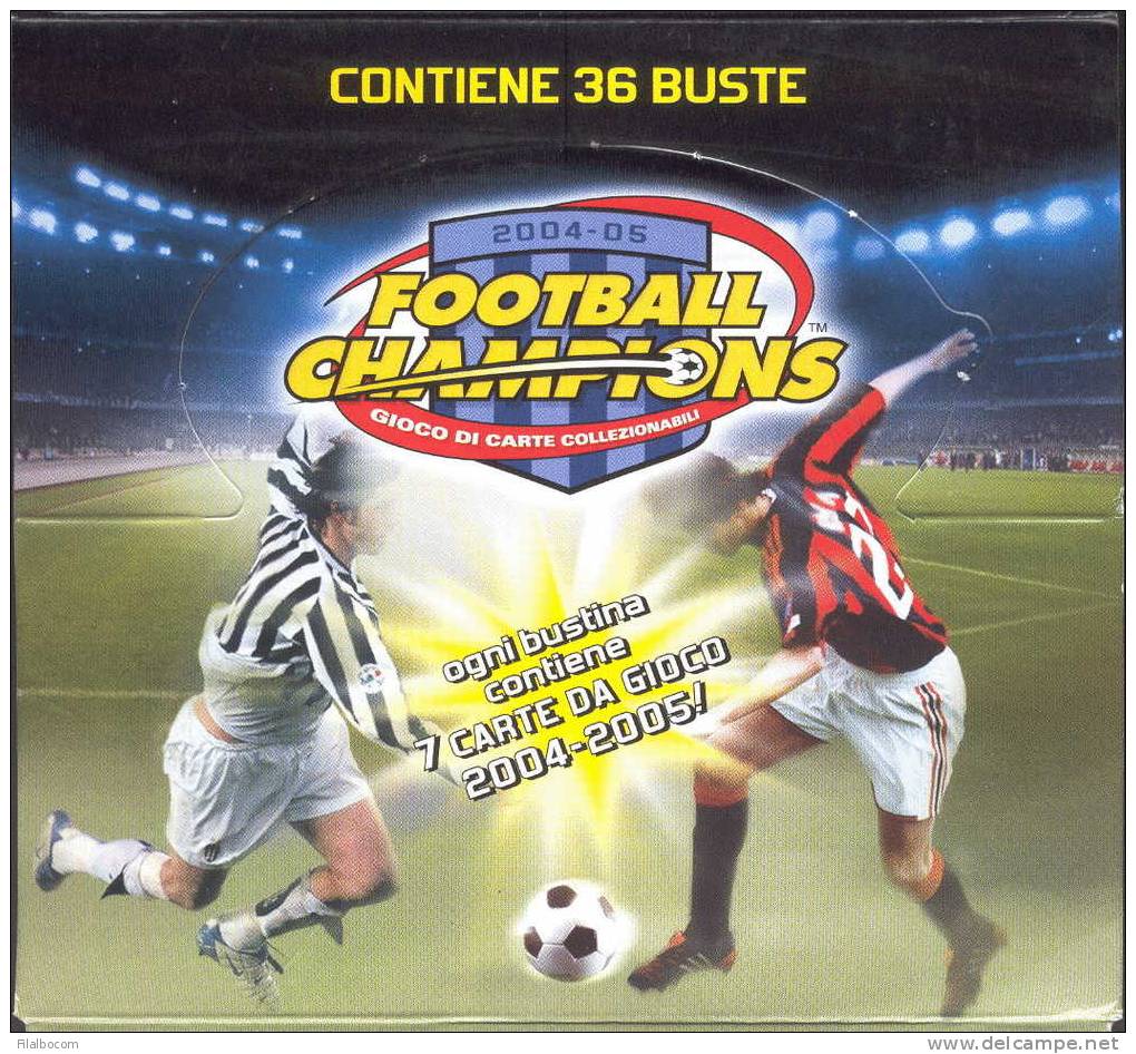 SI53D Carte Cards Football Champions Serie A 2004/2005 Nuove Scatola Da 36 Bustine Sigillata - Cartes à Jouer