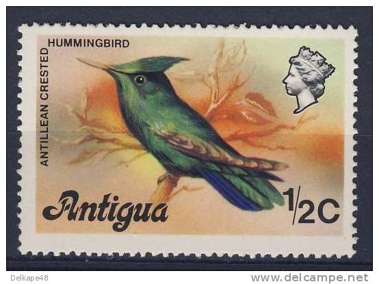 Antigua 1976 Mi 399 I Sc 405 ** Orthorhyncus Cristatus: Antillean Crested Hummingbird / Colibri Huppé / Ant.kuifkolibrie - Segler & Kolibris