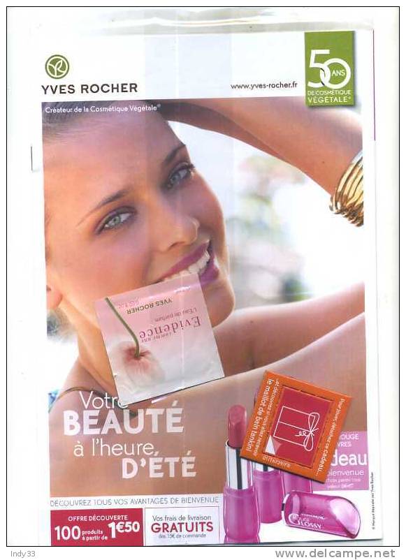 - PUB. YVES ROCHER SOUS BLISTER - Parfumreclame (tijdschriften)