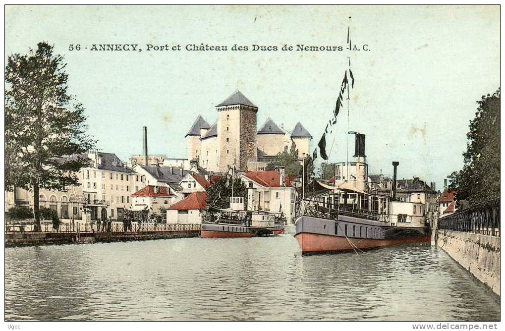 CPA - 74 - ANNECY - Port Et Château Des Ducs De Nemours - 961 - Annecy