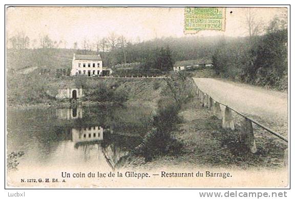 185-CPA-Belgique Gileppe Coin Du Lac Restaurant Du Barrage-Ref N1272 GH-Ed A - Gileppe (Barrage)