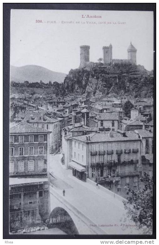 09 Foix 336 FOIX - Entr?e Ville, C?t? De La Gare Chateau L'ariege Pont D09D C09122C RH011413 - Foix