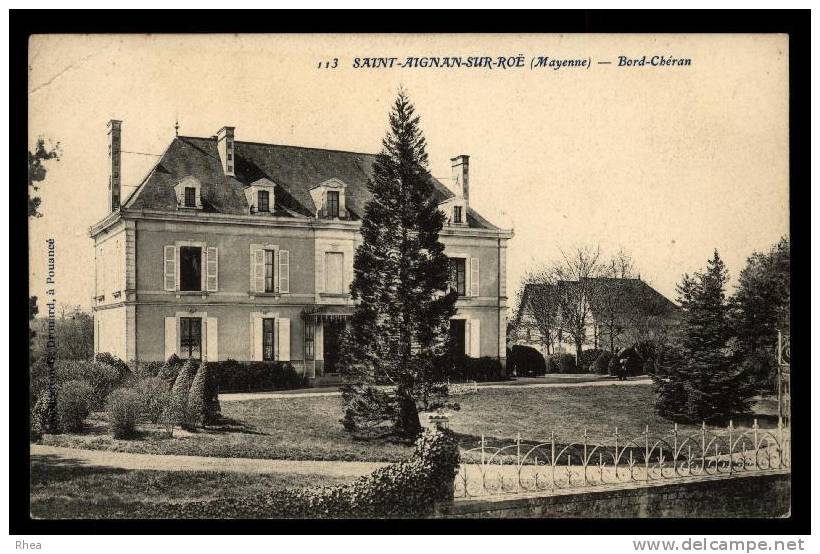 53 Saint-Aignan-sur-Ro? 113 SAINT-AIGNAN-SUR-ROE (Mayenne) - Bord-Ch?ran Chateau Bord D53D K53197K C53197C RH012487 - Saint Aignan Sur Roe