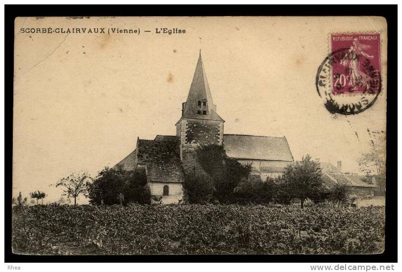 86 Scorb?-Clairvaux SCORBE-CLAIRVAUX (Vienne) - L'Eglise Eglise D86D K86128K C86258C RH013555 - Scorbe Clairvaux