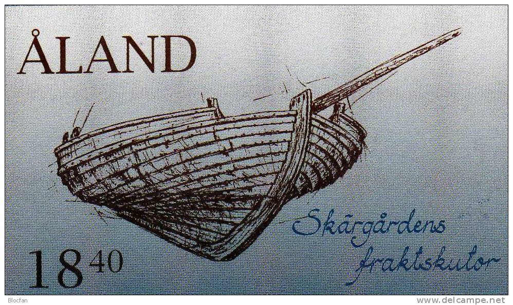 Zusammendrucke Segelboote Der Schären Von Finnland - Äland 95/8 + H-Bl. 3 ** 15€ - Schiffahrt