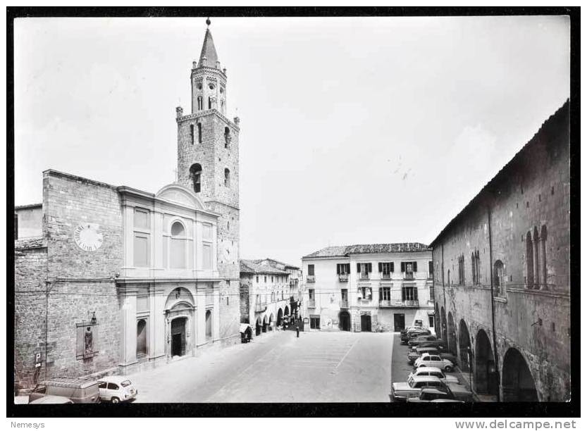 1966 CAMPLI (TERAMO) SANTA MARIA IN PLATEA Ex Cattedrale VERA FOTOGRAFIA B/N V BEL TIMBRO CAMPLI - Teramo