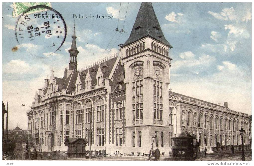 6542   Belgio  Verviers  Palais De Justice  VG  1912 - Verviers