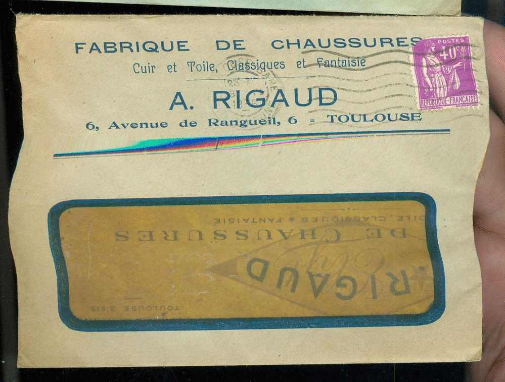 Yvert N° 281 SEUL SUR LETTRE  - LR16110 - 1932-39 Frieden