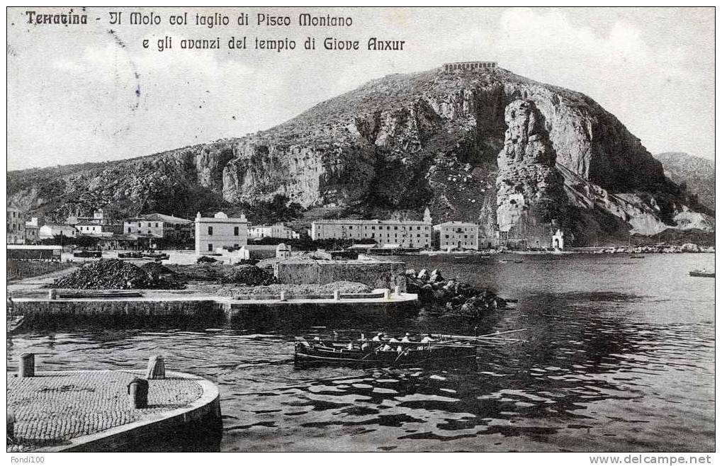 TERRACINA - Il Molo Col Taglio Del Pisco Montano E Gli Avanzi Del Tempio Di Giove Anxur - Latina