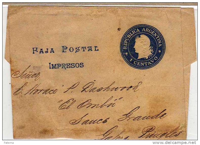 3350 Faja , Entero  Postal, Argentina, 1 Centavo, Entier Postal - Postal Stationery