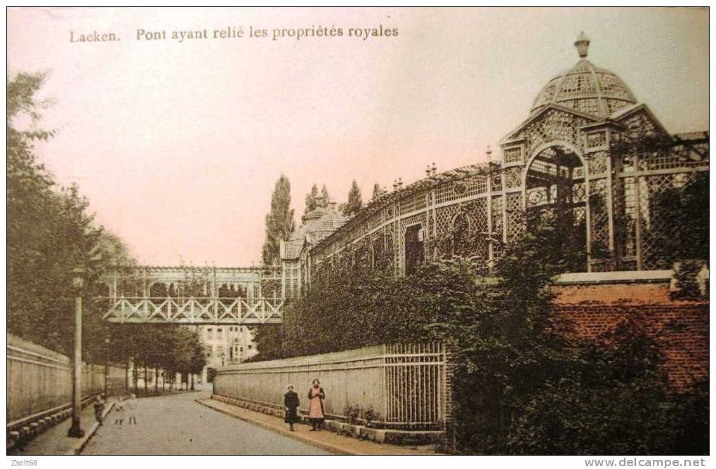 BELGIUM /   BRUXELLES ( LAEKEN ) - PONT AYANT RELIÉ LES PROPRIÉTÉS ROYALES  1911. - Laeken