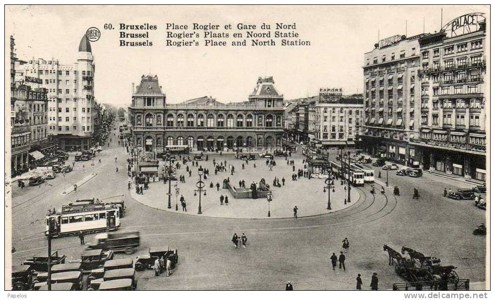 1956 BRUXELLES NORD STATION - Ferrovie, Stazioni