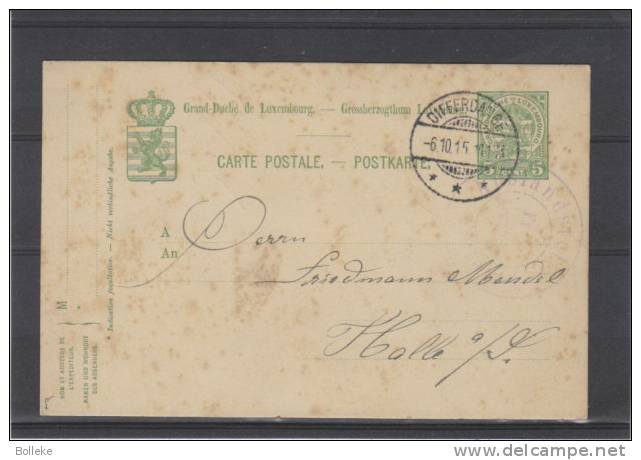 Luxembourg - Entier Postal De 1915 - Ganzsachen