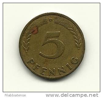 1950 - Germania 5 Pfenning D ---- - 5 Pfennig