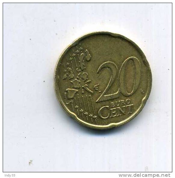 - ITALIE . EURO . 20 C. 2002 - Italia