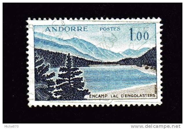 Andorre Français N°164 Oblitéré Lac D'engolasters - Oblitérés