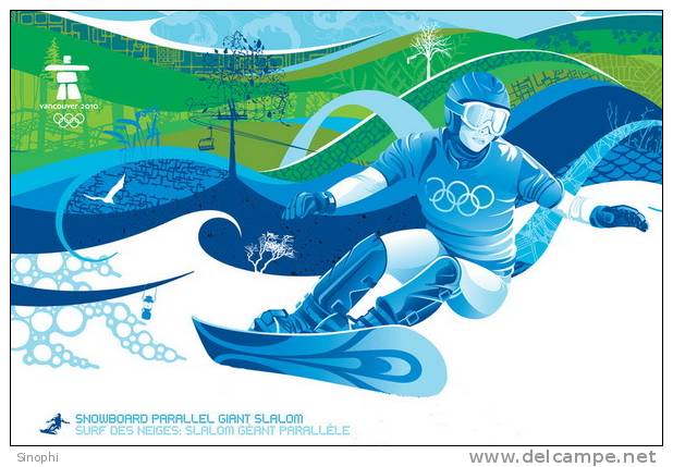 B06-11^^   2010 Vancouver Winter Olympic Games  , ( Postal Stationery , Articles Postaux ) - Hiver 2010: Vancouver