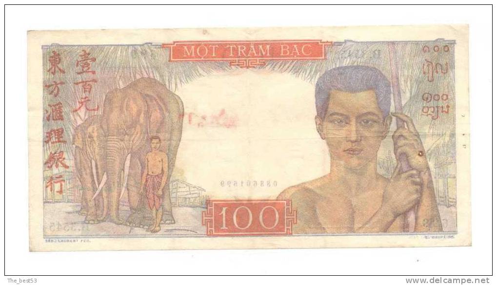 Banque De L'Indochine  -  100 Piastres - Indochine