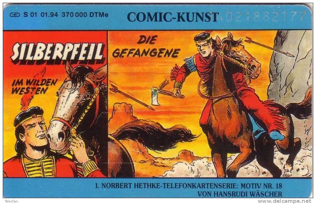 ALLEMAGNE COMIC KUNST SILBERPFEIL INDIEN WESTERN  RARE - BD