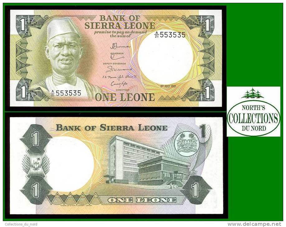 1 Leone Sierre Leone 1981 Paper Money / Billet Sierra Leone - Sierra Leona