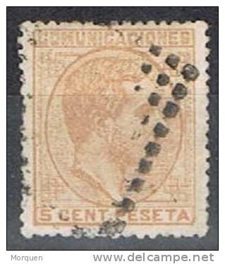 España Alfonso XII, 5 Cts Naranja,  Núm 191 º - Used Stamps