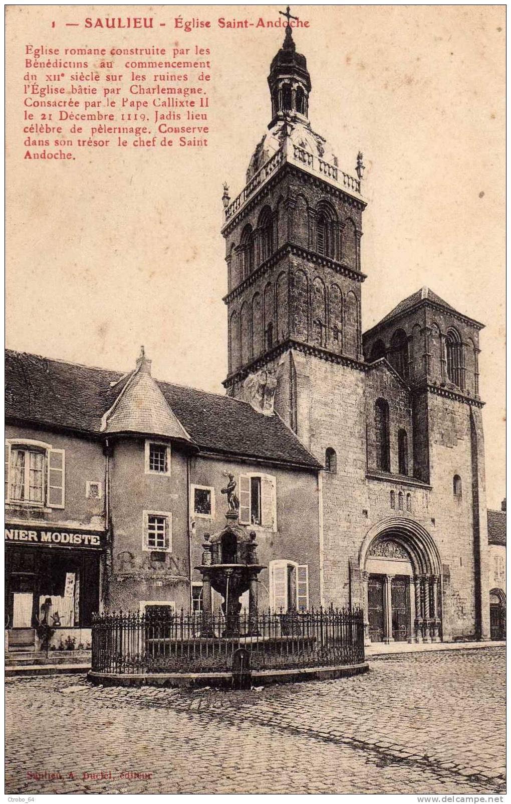 CPA SAULIEU 21 - Eglise Saint-Andoche - Saulieu