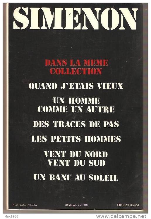 SIMENON (Dictées) De La Cave Au Grenier- Presses De La Cité, 1977 - Simenon