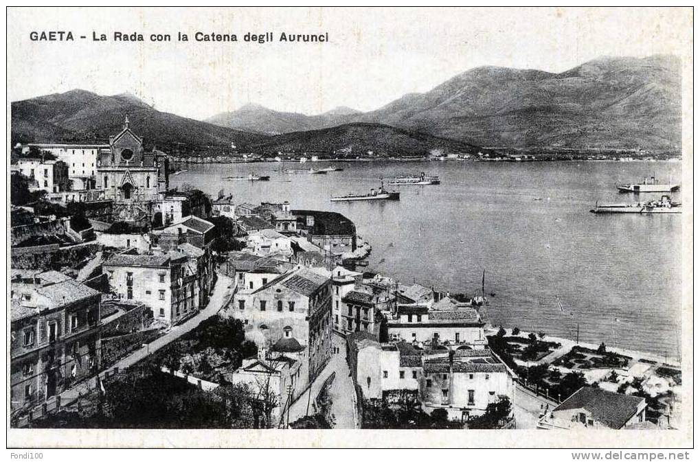 GAETA - La Rada Con La Catena Degli Aurunci - Latina