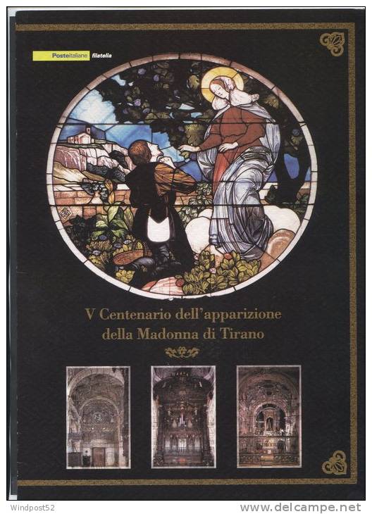 ITALIA - FOLDER 2004 - ANNIVERSARIO DELL´APPARIZIONE DELLA MADONNA DI TIRANO - MADONNA DI TIRANO - Pochettes