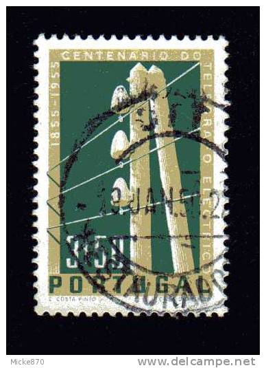 Portugal N°828 Oblitéré Télégraphe électrique - Used Stamps