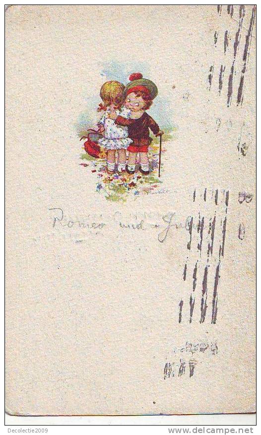 B2191 Illustration Enfants Signe Castelli 1923 Used  Good Shape - Castelli