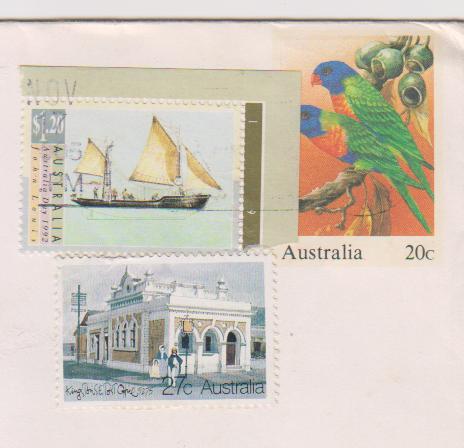 Australia Used Air Mail Cover, Bird Parrot, Ship, Painting - Papagayos