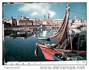 BISCEGLIE PORTO  SCORCIO E BARCHE PESCA V1975  CO10545 Bollo Asportato - Bisceglie