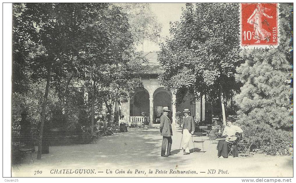 63 CHATEL-GUYON - Un Coin Du Parc, La Petite Restauration - Châtel-Guyon