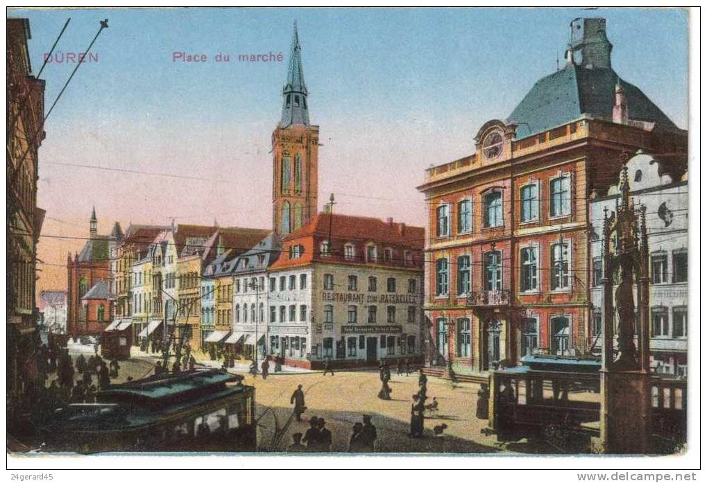 CPSM DUREN (Allemagne - Rhénanie Du Nord Westphalie) - Place Du Marché - Dueren