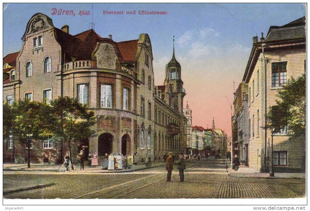 CPSM DUREN (Allemagne - Rhénanie Du Nord Westphalie) - Postamt Und Colnstrasse - Dueren