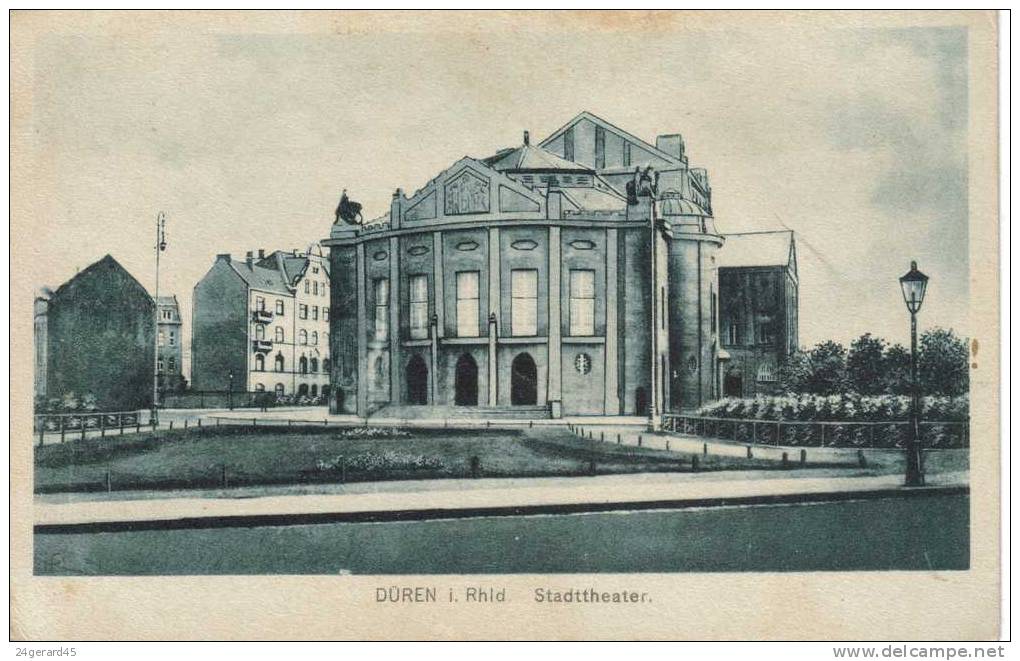 2 CPSM DUREN (Allemagne - Rhénanie Du Nord Westphalie) - Am Markplatz Et Stadttheater - Dueren