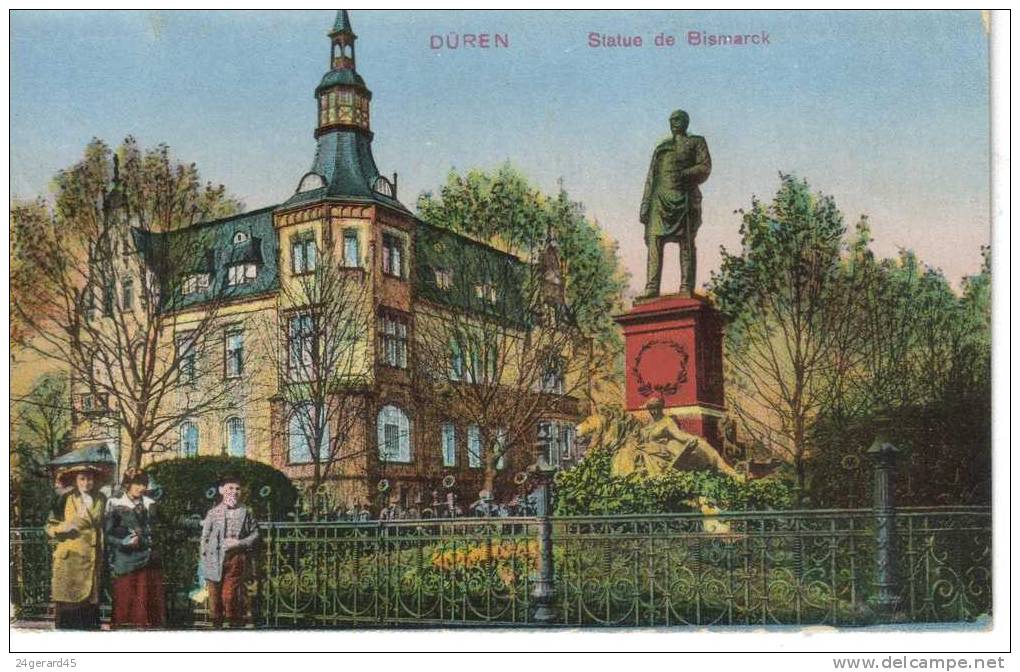 CPSM DUREN (Allemagne - Rhénanie Du Nord Westphalie) - Statue De Bismarck - Dueren