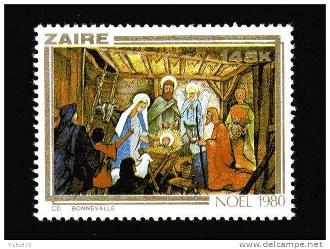 Zaire N°1019 Neuf** Illustration De La Nativité - Neufs