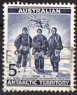 Australian Antarctic 1959  5d Blue Explorers Used - Usati