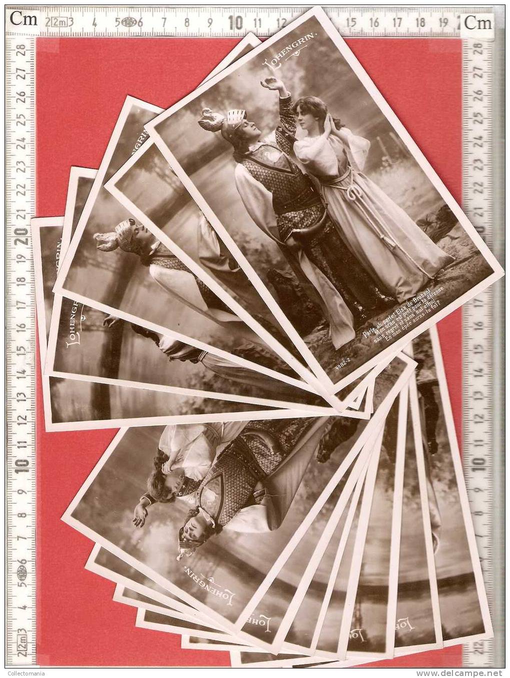 12 Stuks Photo Postcards Opera Lohengrin Nr 4982 Beuatifull Condition - Zeer Goede Staat - Radium BROM Papier - Opera