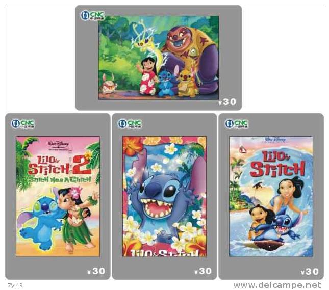 D01357 China Disney Lilo & Stitch 4pcs - Disney